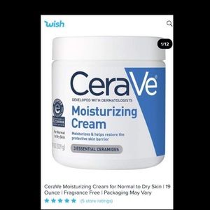 🌟cerave moisturizing cream to Dry skin 19oz🌟